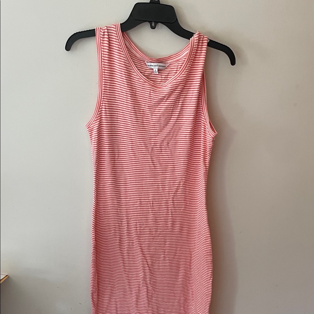 Cupcakes & Cashmere Pink and White Striped Top